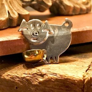 .925 STERLING SILVER PIGGY PIN